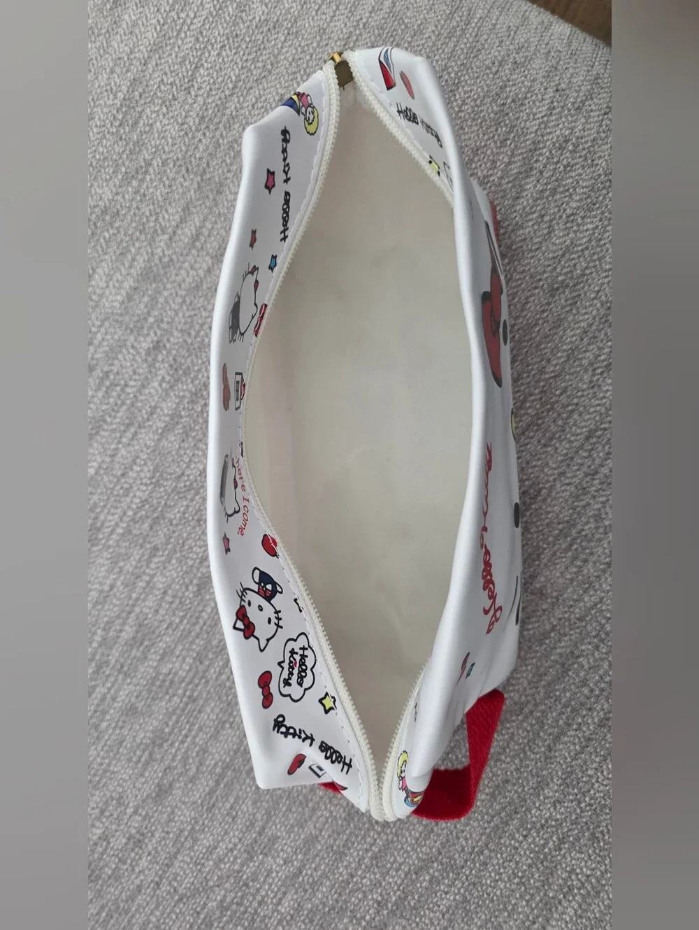 New Kitty Red & White Cosmetic Bag Or Kids Pencil Bag